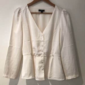 Cream J. Crew Blouse